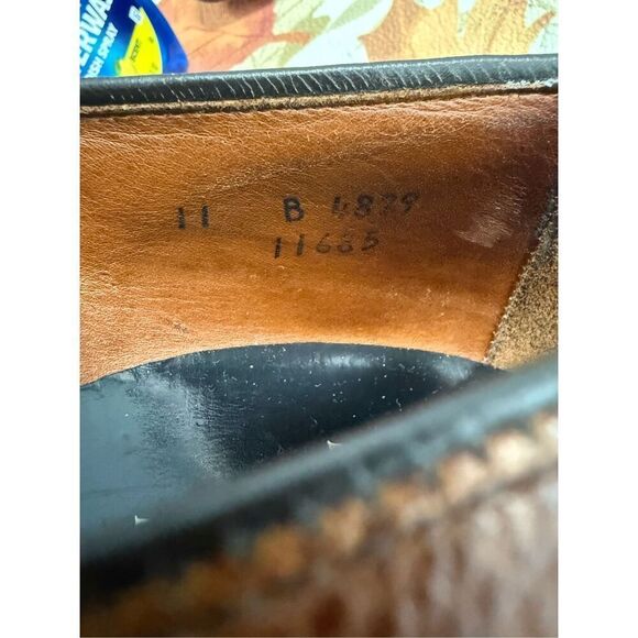 Allen Edmonds Randolph Men's Size 11 B Brown Leather Penny Loafers Bench Welt - Picture 6 of 7